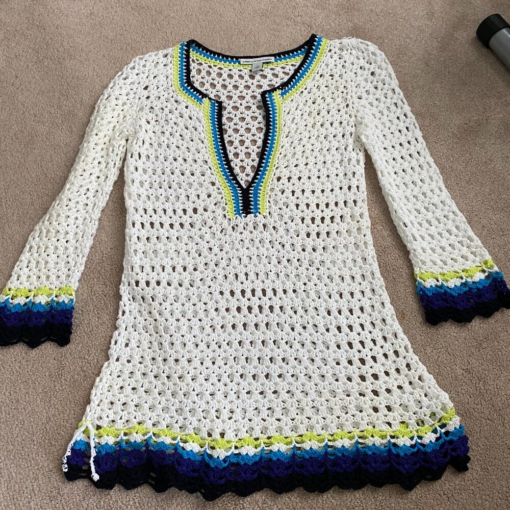 Autumn Cashmere Crochet Tunic / Cover-Up Size S